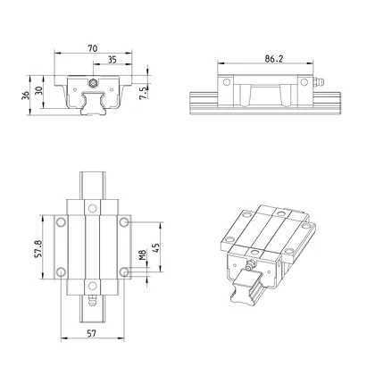 B.RUNNER BLOCK CS  KWE-025-FNS-C2-H-1