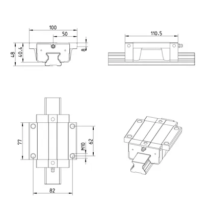 B.RUNNER BLOCK CS  KWE-035-FNS-C1-H-1