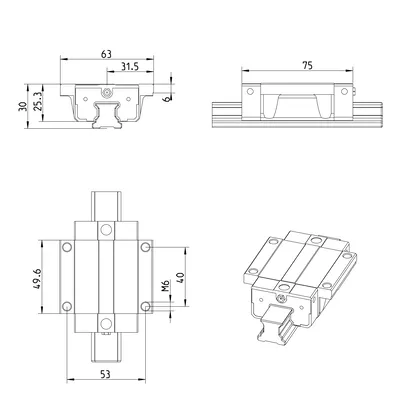 B.RUNNER BLOCK CS  KWE-020-FNS-C0-H-1