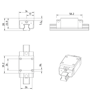 B.RUNNER BLOCK CS  KWE-015-SNH-C1-N-1